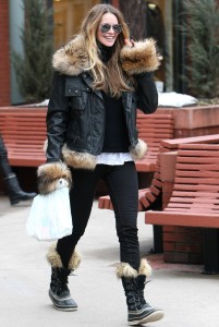Mandatory Credit: Photo by BDG / Rex Features (1265846a) Elle MacPherson Elle Macpherson out and about in Aspen, Colorado, America - 23 Dec 2010