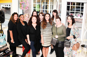 The launch - Lynette, Shine! editor Collette and the LP Artistry team