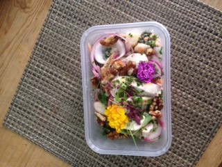 How beautiful! Mega healthy salad for lunch